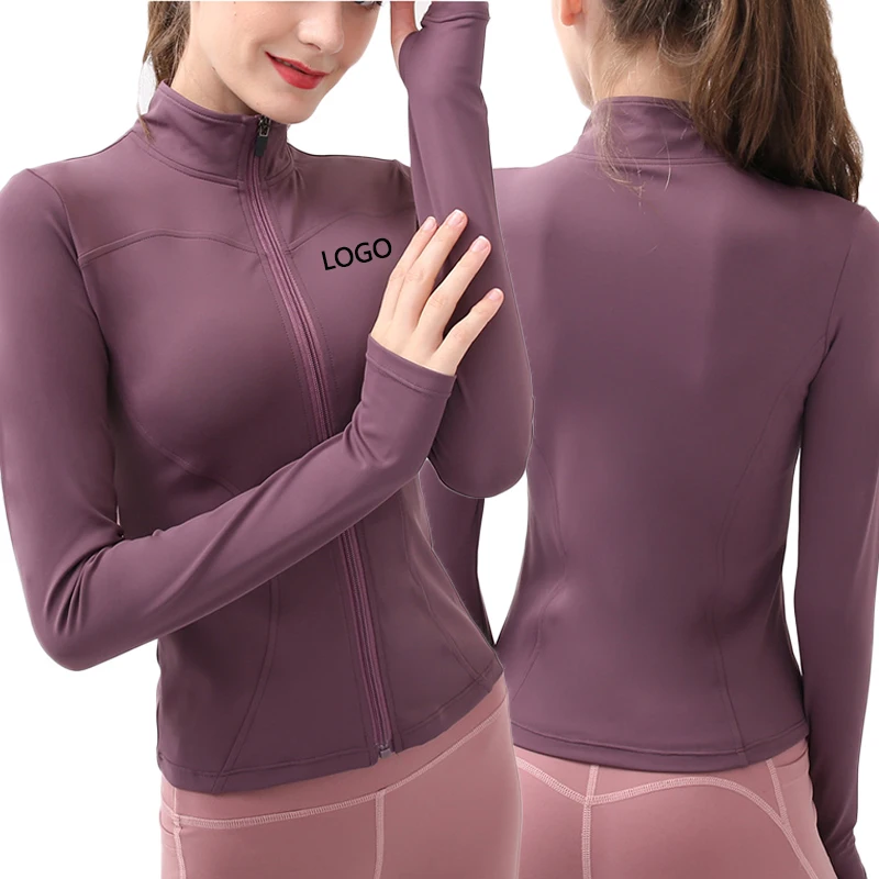 2022 best sale custom LOGO zipper jacket workout workout jacket women workout jacket