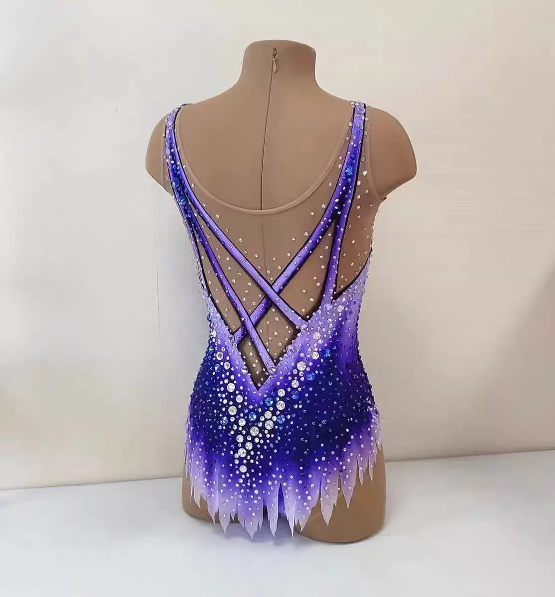 Rhythmic Gymnastics Leotards Girls Flash Diamond Competition Training