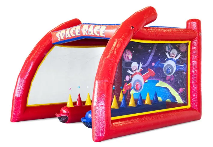 Space Race Themed Inflatable Interactive Custom Shooting Game Challenging IPS System for Shooting Gallery for Outdoor Activities