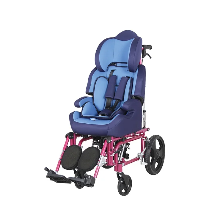 Kaiyang KY958LC-C Cerebral Palsy Wheelchair Children Aluminum Light Weight Wheelchair With Detachable and Elevating Footrest