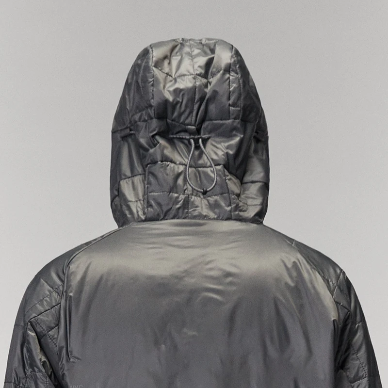 Custom Ultralight Eco-down Packable Jacket Internal Stowebag Transforms Jacket