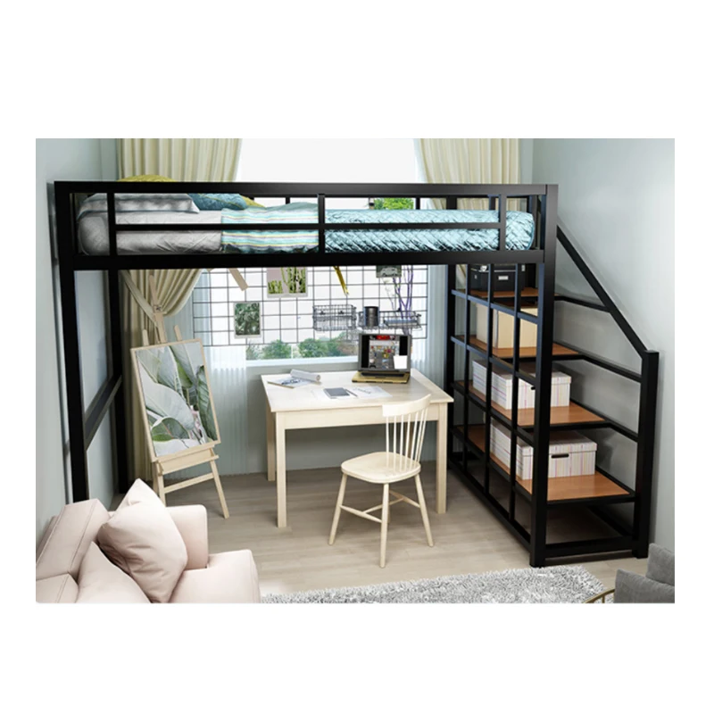 
Litera Minimalista Morden Style Cheap Bedroom Furniture Dorm Children Single Steel Metal Bed 