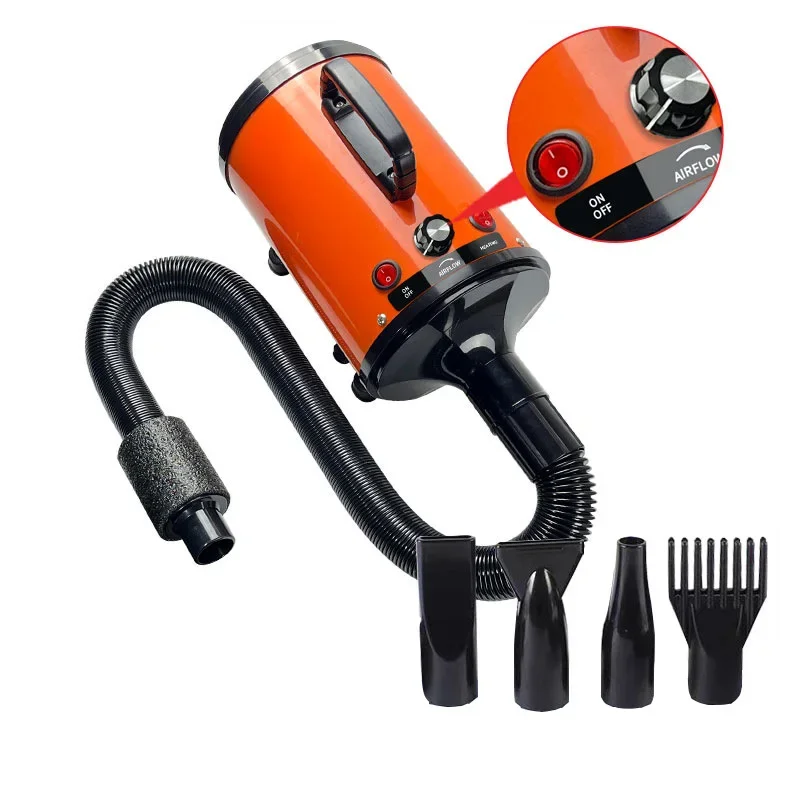 Colorful High Velocity haardroger voor huisdieren Water Stepless Speed Blower Mute Pet Dog Hair Grooming Dryer Machine