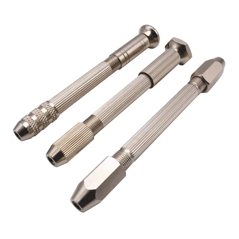 1PC Double End Mini Manual Drill Chuck Pin Vise Handle Drill