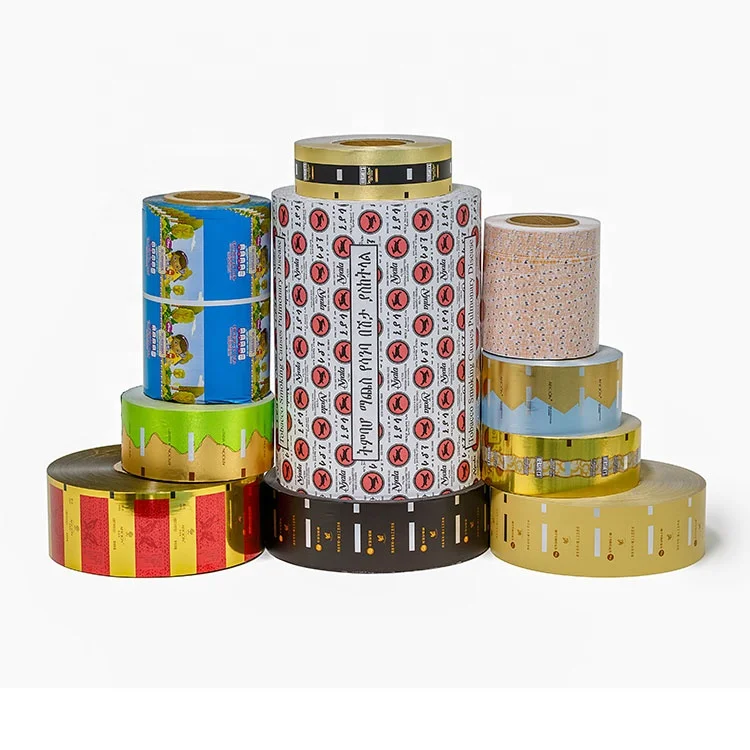 Custom Printed Plastic Roll Film Aluminum Foil Laminated Film For Food Packaging