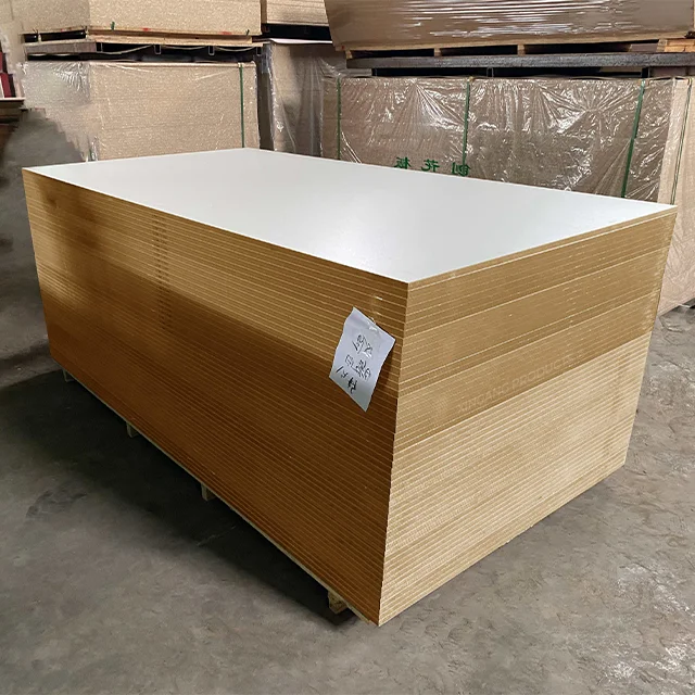 Melamine MDF Board Sheet 4x8 Faced MDF Laminated MDF Price From China
