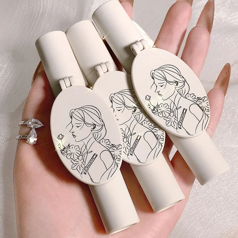 MAFFICK маленькая зеркальная дизайнерская белая туба блеск для губ пигмент нюдовая коричневая Матовая жидкая помада оптовая продажа косметика