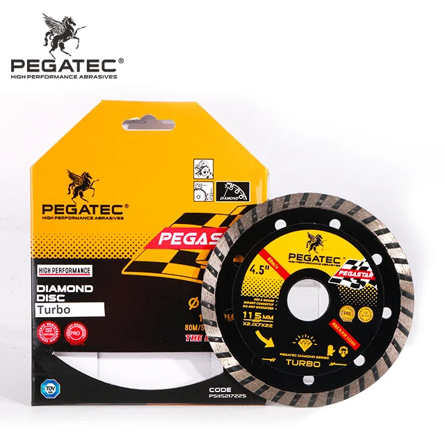 PEGASTAR 4.5inch 115mm double tuck point diamond saw blade for concrete