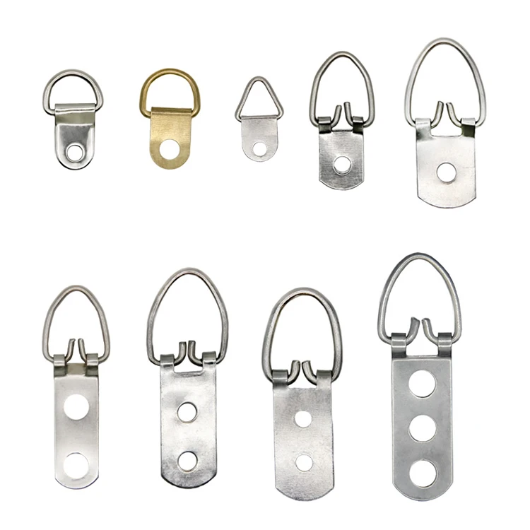 single triangle hanger metal hooks picture frame hanger mirror hanging hook with screw for fitting nails