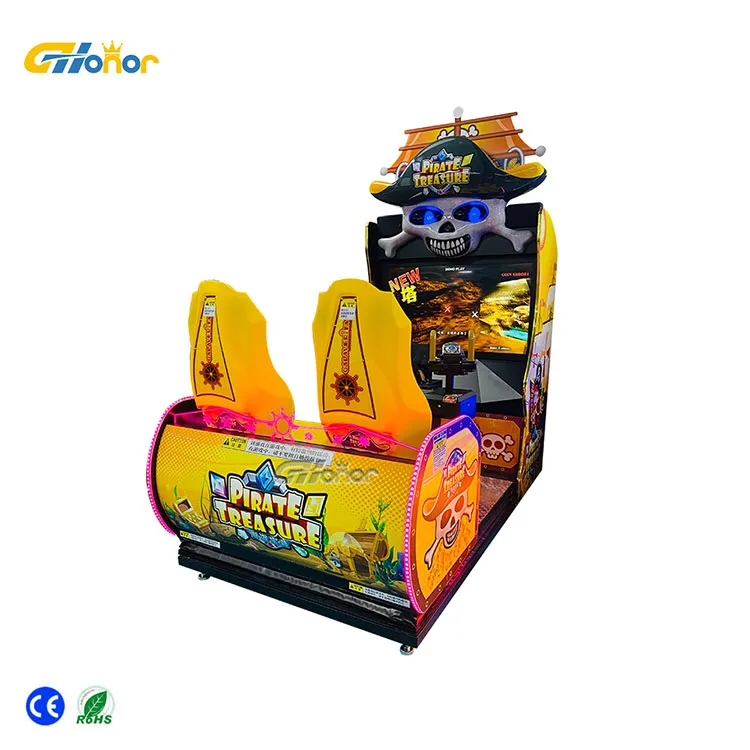 Large amusement park interactive shooting games two person pirate ship game console shooting game factory direct sales