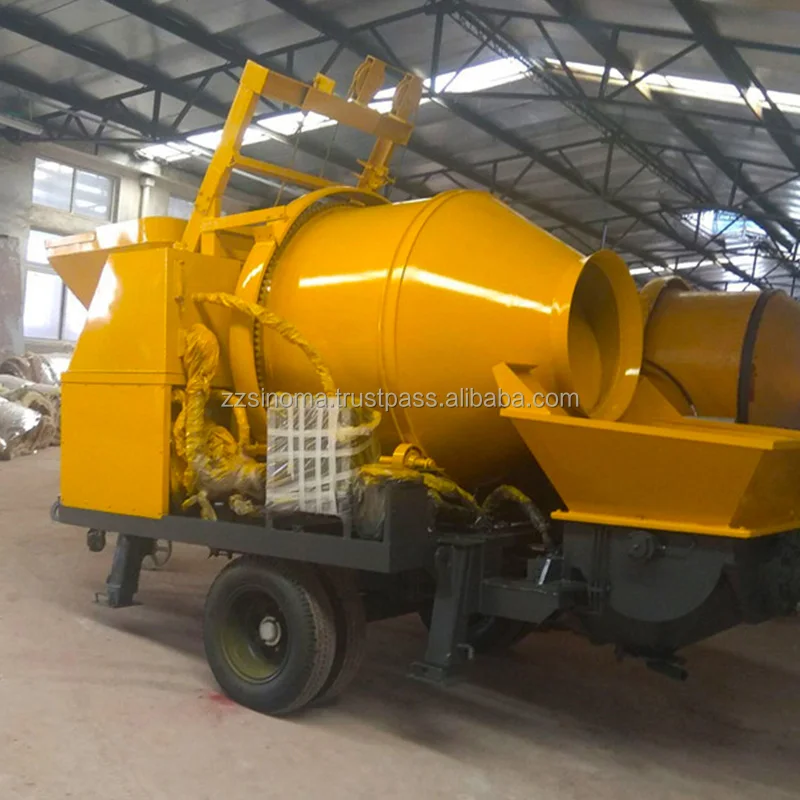 Factory direct 40m3/h concrete mixer with pump concrete mixer concrete pump for sale