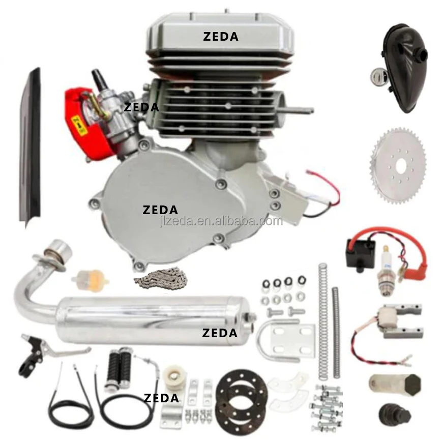 Моторизованный велосипед 2 тактный 100cc 80cc BT100 V2 комплект двигателя 50 мм газовый скутер Мотор