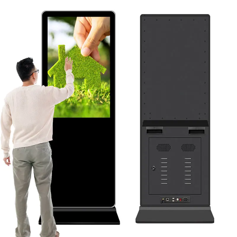 32 43 49 55 дюймов LCD монитор стоящий сенсорный экран freestand цифровой рекламный дисплей плеер киоск