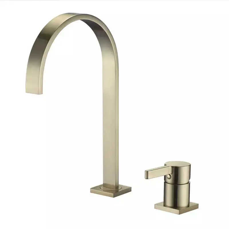 rose gold tap bathroom sink faucet modern design brass table faucet mixer water taps