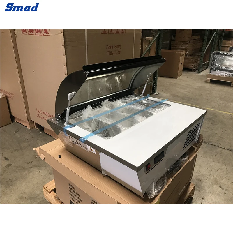 Curved glass gelato ice cream display showcase refrigerator freezers for sale price