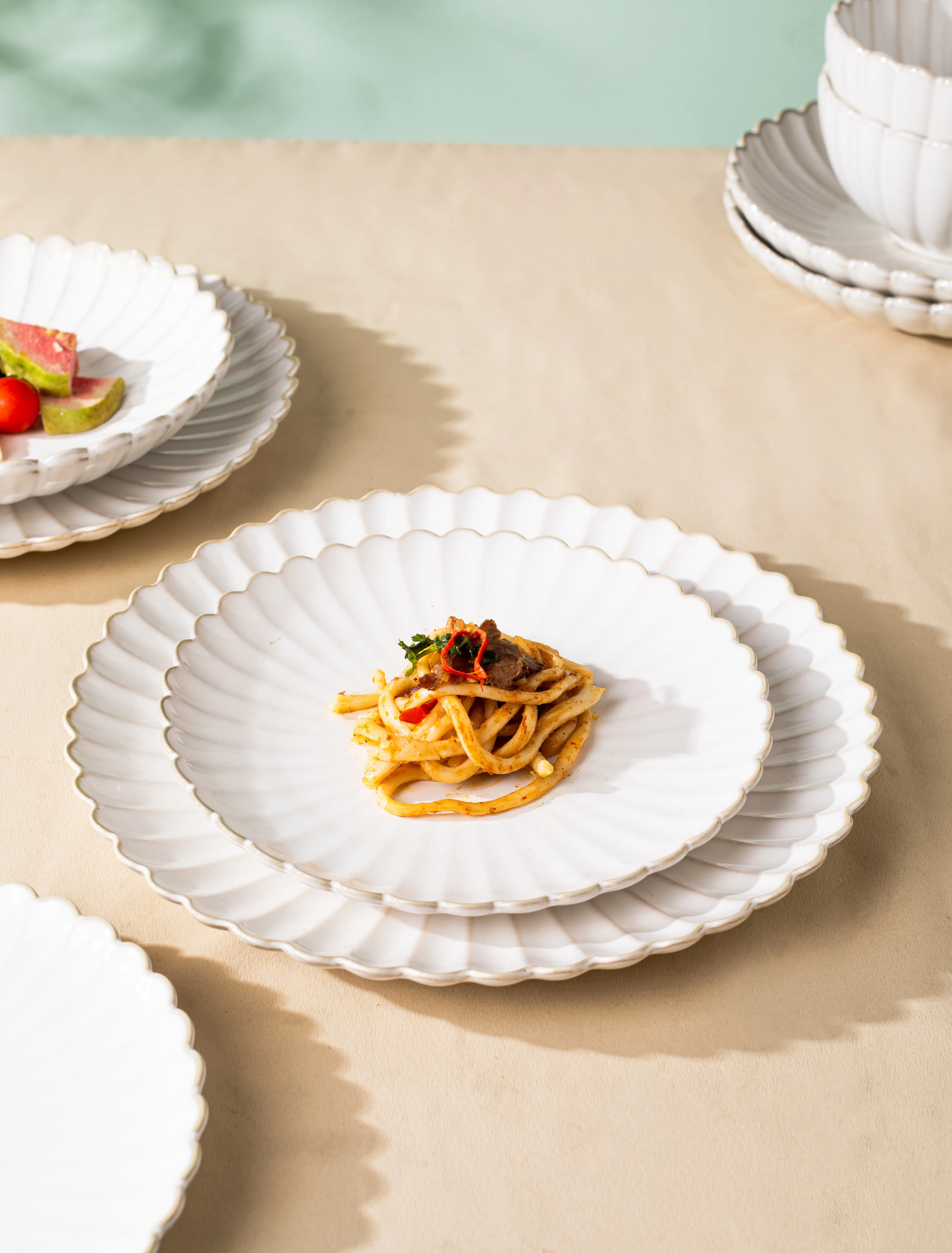 Tableware Fish Plate Creative Plate Set Dinner Plate Ceramic Bowl Manufacturers Wholesale Japanese-style Household Kiln Ceramic