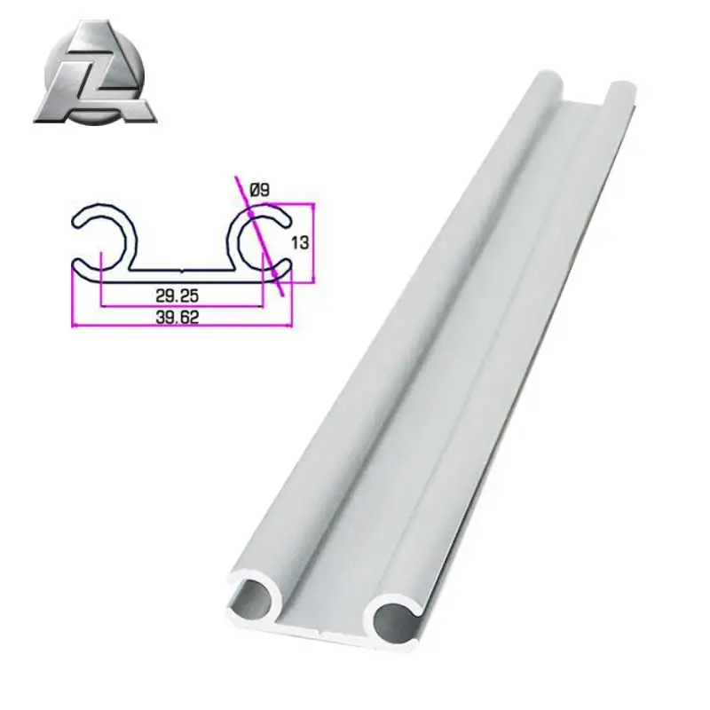 ZJD-KD103 aluminum keder flanged awning rail profile extrusion for car