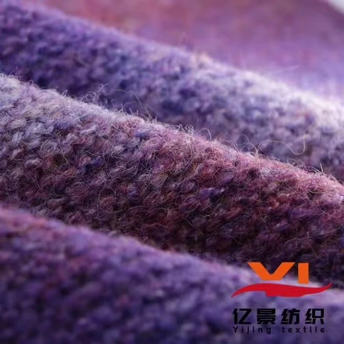 1/4.5NM Fantasy Mohair Soft Material 59% Recycled Polyester 16% Polyester 16% Nylon 8% Wool 1% Spandex Sweater Blended Yarn