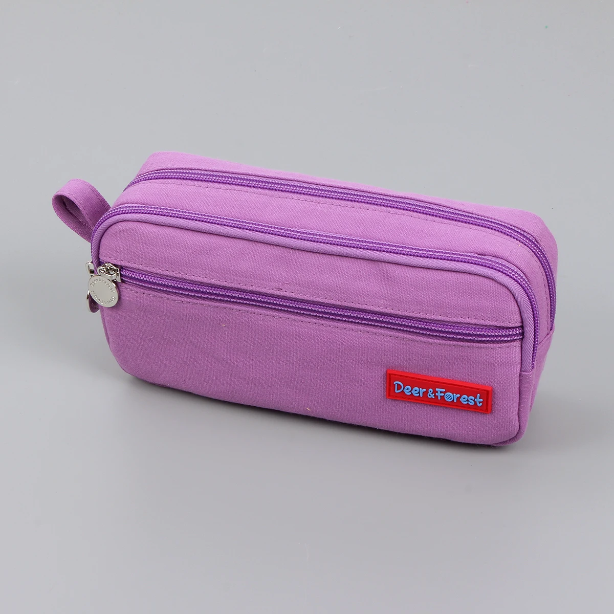 Eco Cotton pencil Bag Customized Canvas pencil case for girls students pencil case with compartments Pen pouch stationery Bag