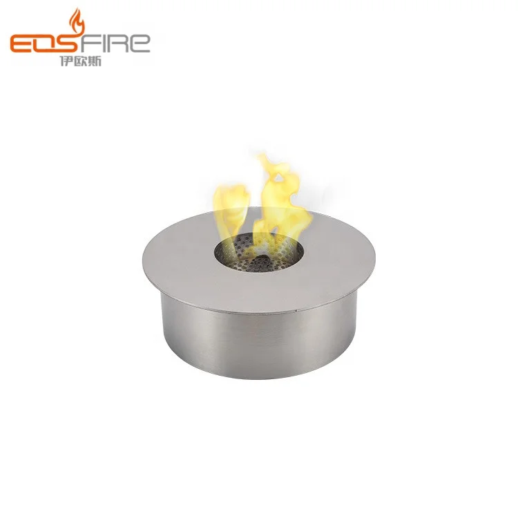 Stainless steel round decorative fireplace ethanol burner metal fireplace