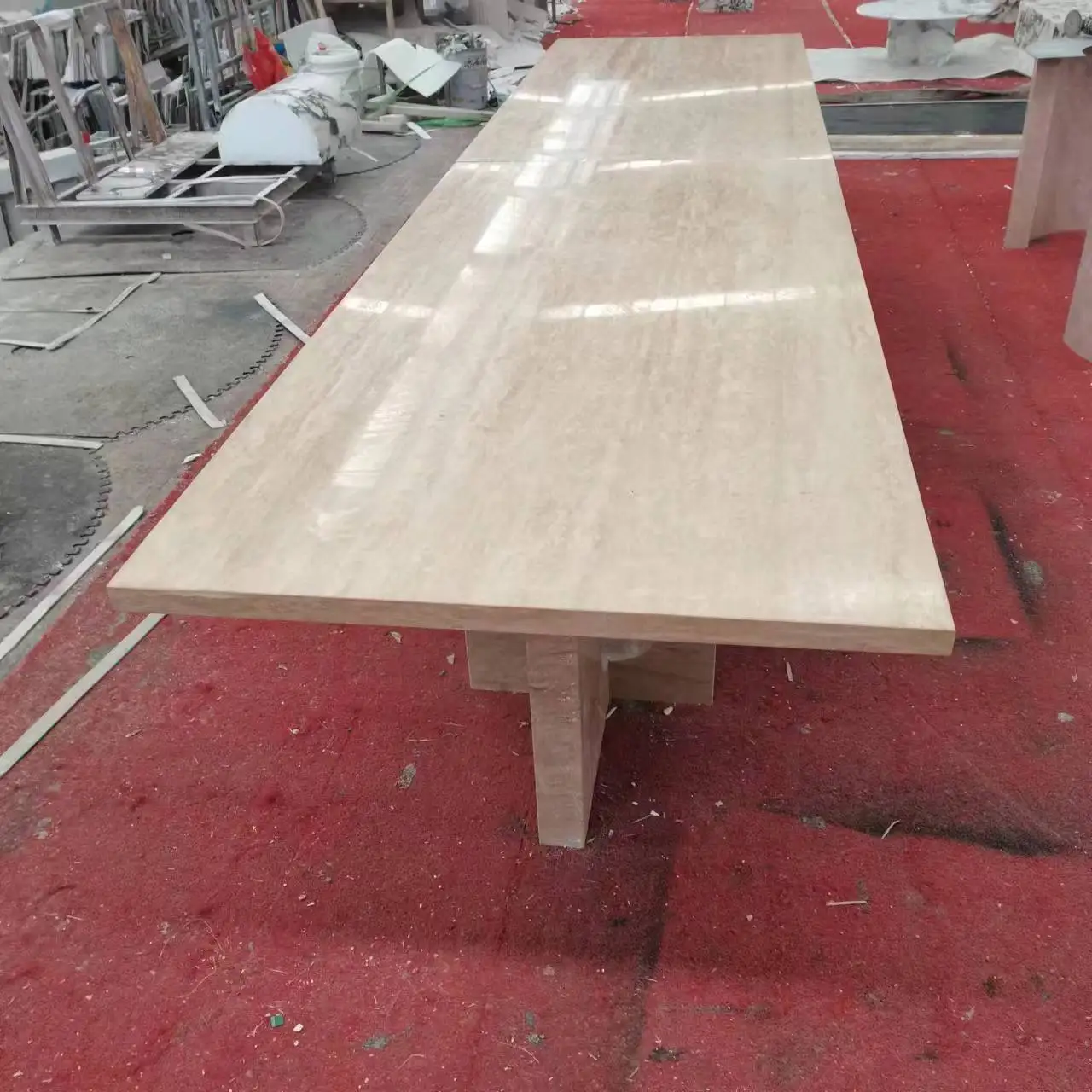 Hot sale modern square marble top dining table