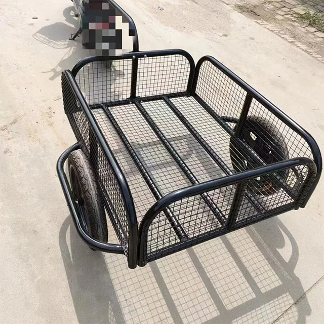 Utility small drawbar motorcycle bicycle bike cargo trailer