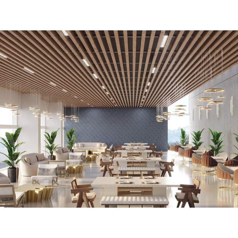 Popular New Product Modern Aluminum Ceiling Tiles Metal Profile Aluminum Square Tube Baffle Suspended Ceiling Fireproof