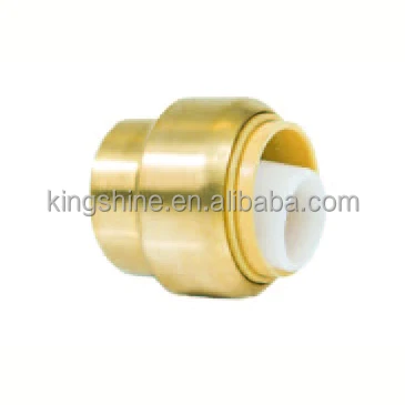 Lead Free Brass Nut push-fit fittings End Stop push to connect Plugs PEX fitting Copper fitting sharkbite type Pipe Nut