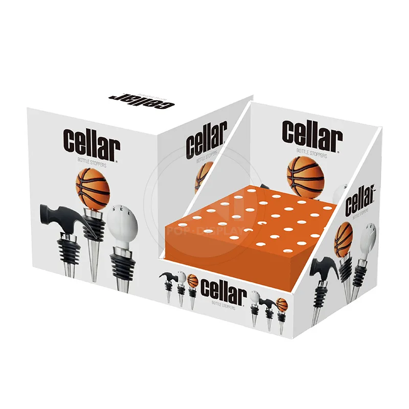 Retail Store Cardboard Pen Display Stands Paper Tabletop Counter Display For Stationery promotional