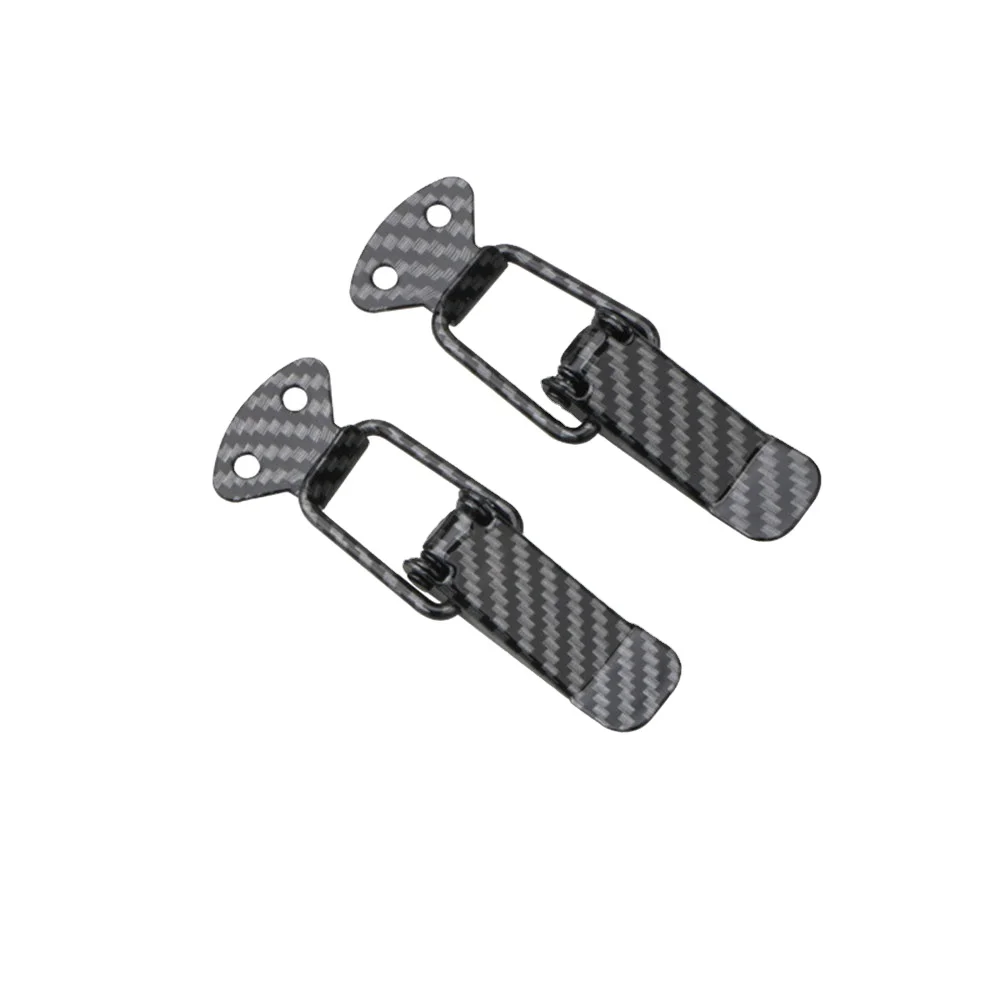 2pcs Car Fastener Clip Universal Security Hook Lock Clip Decor Kit Auto Bumper Quick Release Hook Lock Clips Car Accessories