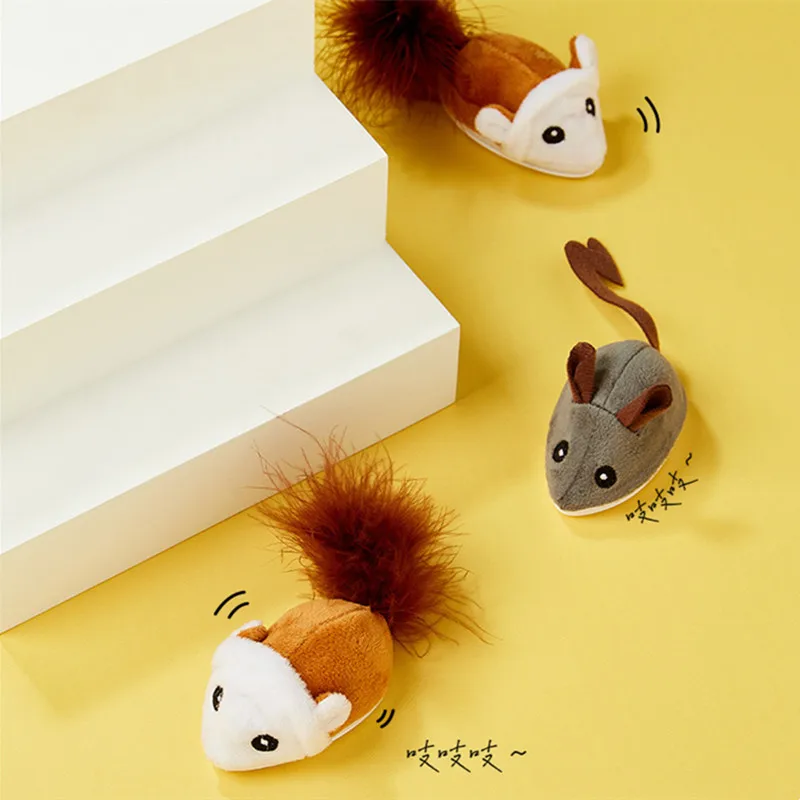 New Pets Toy Mouse USB Recharge Cat Toy Electronic Interactive Smart Cat Toy