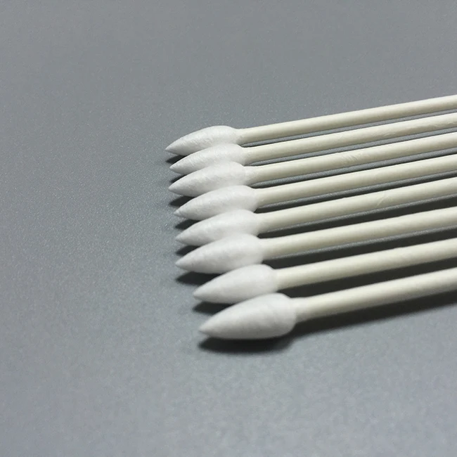 Eco Friendly Lens Industrial Cleaning Lint Free Disposable Huby 340 Paper Stick Cleanroom Cotton Swabs
