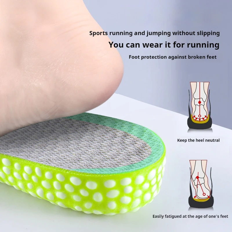 Olian New Sports & Comfort Insoles Breathable Popcorn Insoles Height Increasing Insoles For Shoes