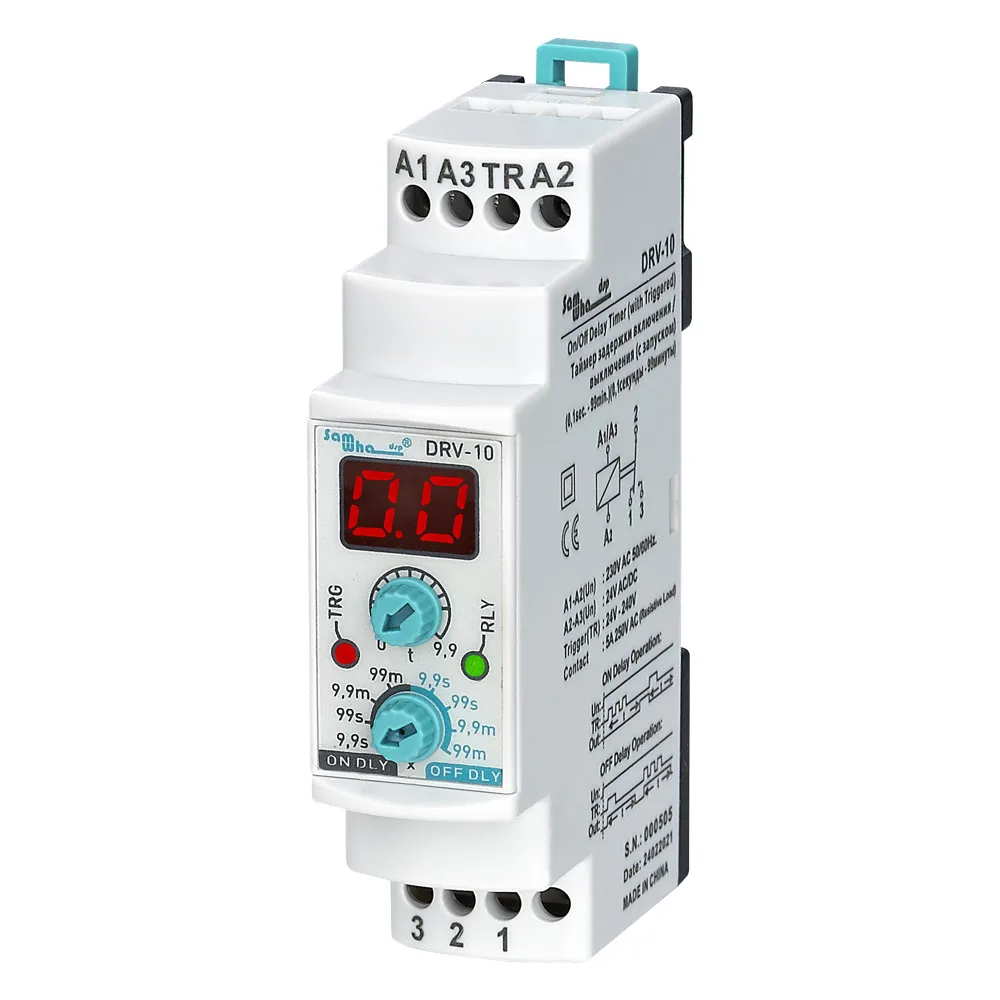 Samwha-dsp Drv-10 Multifunction On/off With Trigger Digital Display Time Relay Time Delay Relay
