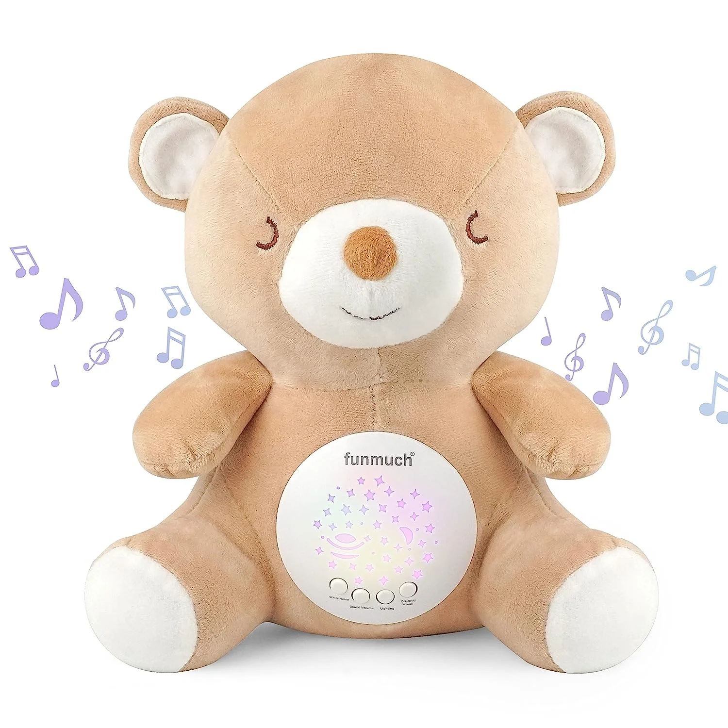 Baby Soother - Sleep Soothing White Noise, Portable Night Light Projector and Melodies