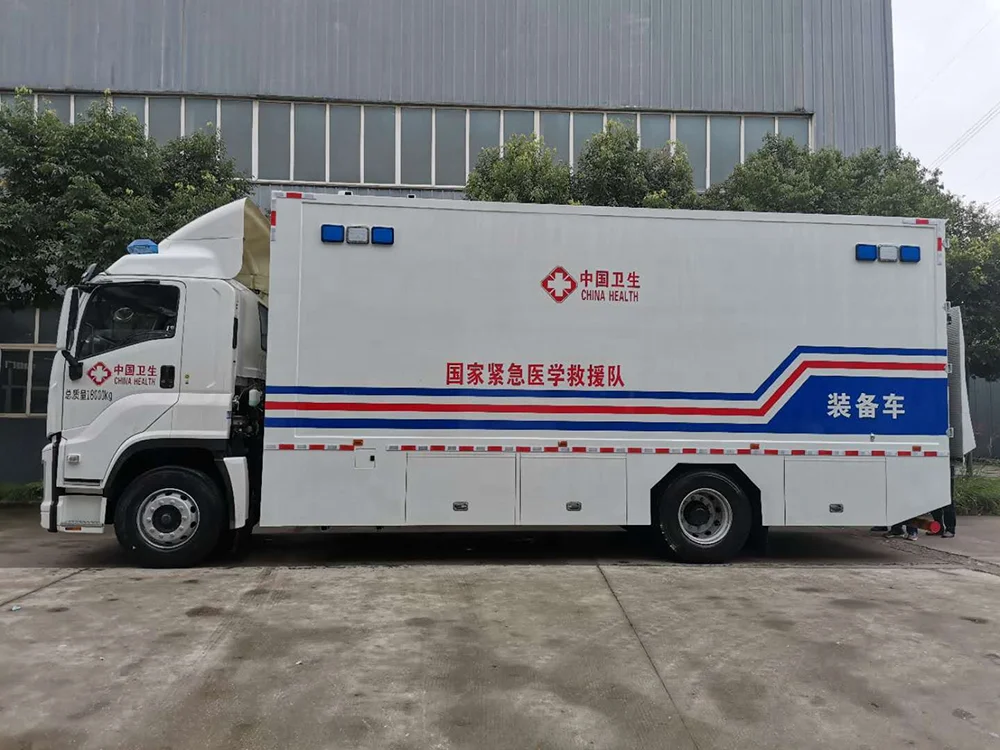Health  Mobile laboratory car for VolvoFirst Aid Vehicle ambulance mobile medical cart mobile hospital truck for Sale