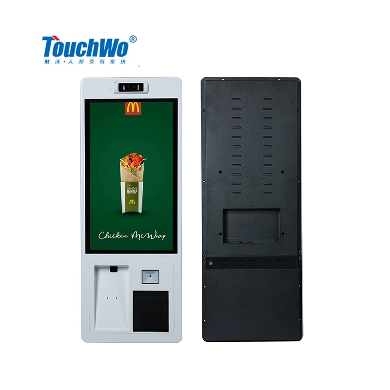 TouchWo 15 6 21 5 23 8 27 32 дюймов цифровой сенсорный экран самообслуживания платежный киоск с принтером сканер и камера