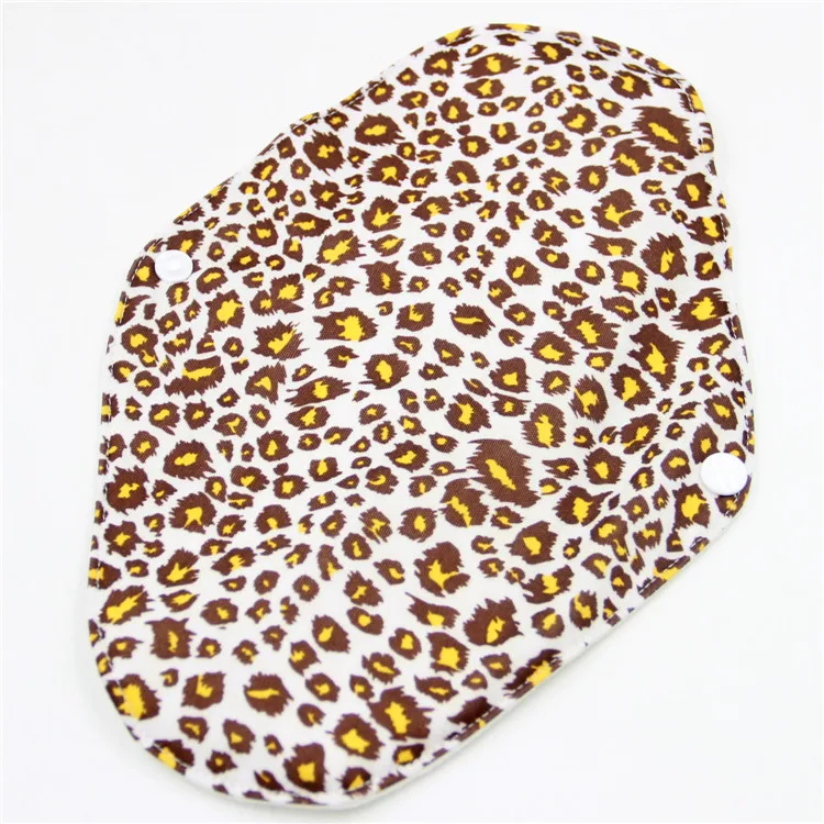 Bamboo Cloth Sanitary Pad Menstrual Pads Private Label Thick Organic Absorbent Reusable Cotton Waterproof Fabric 18.5*25 Cm