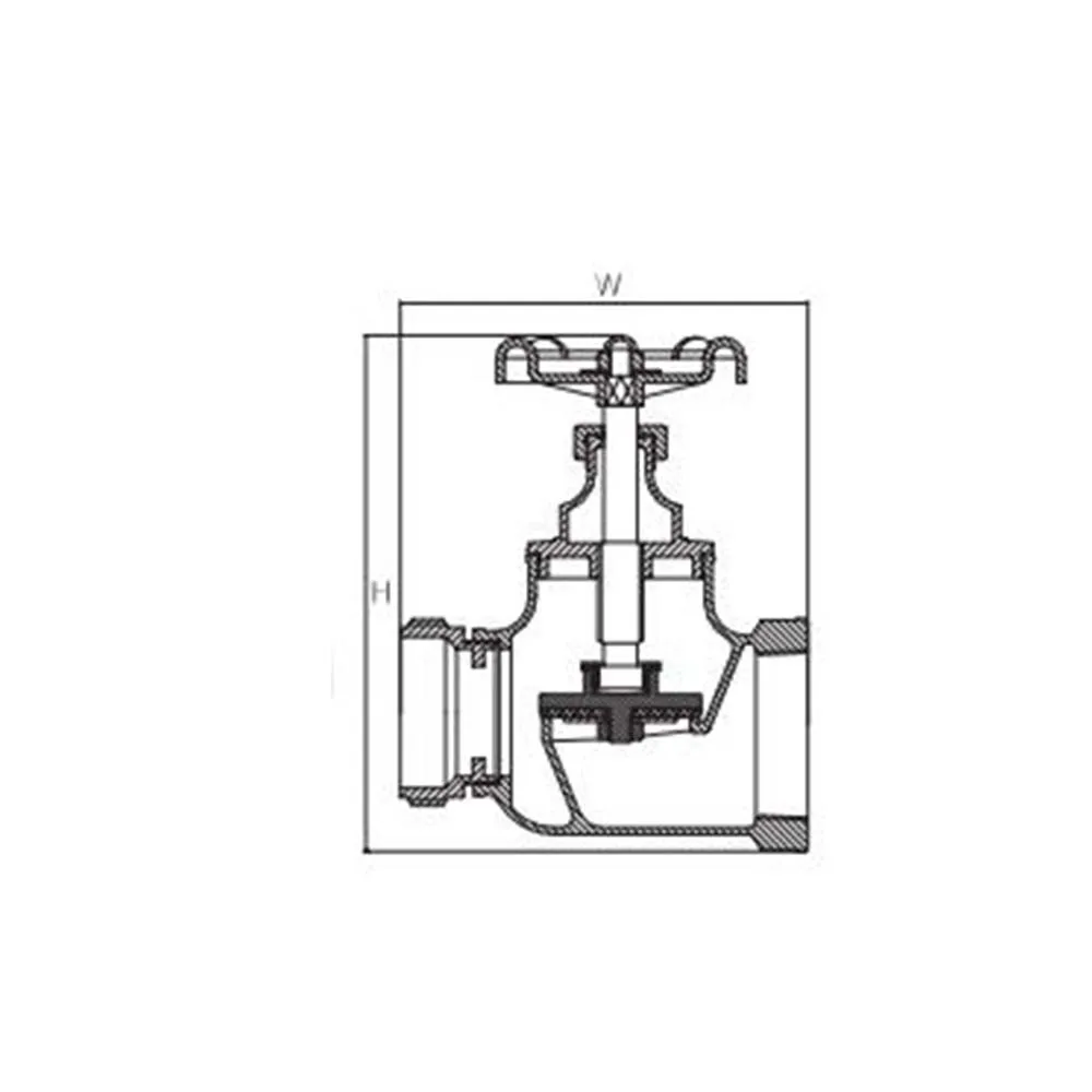 Landing Valve Thread inlet Aluminum Material