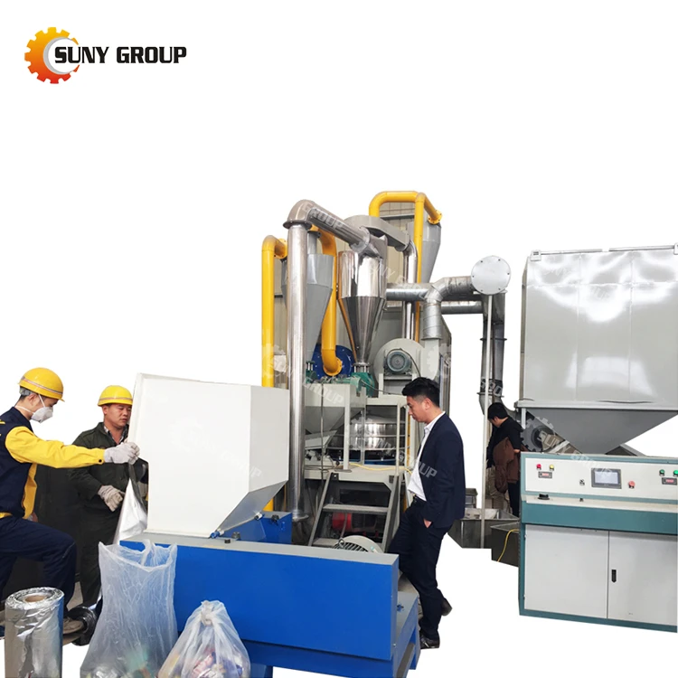 99% purity composite panel recycling separating aluminum plastic machine for sale