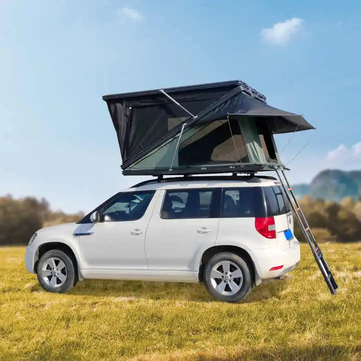 Truck Tent OEM Outdoor 1-3 Person Polycotton Waterproof 4x4 Off-road Travelling Foldable Car Camping Soft Shell Roof Top Tent