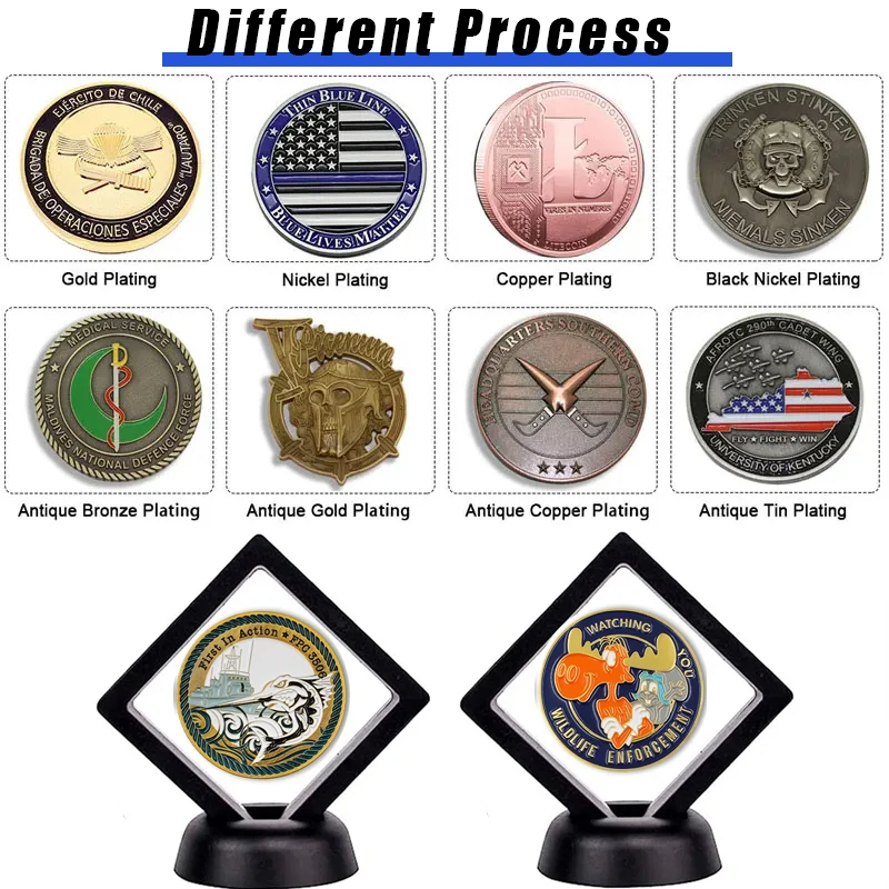 Challenge Coin Alloy 3D Enamel Painted Metal Aluminum Custom Magnet Square Religious Challenge Coin