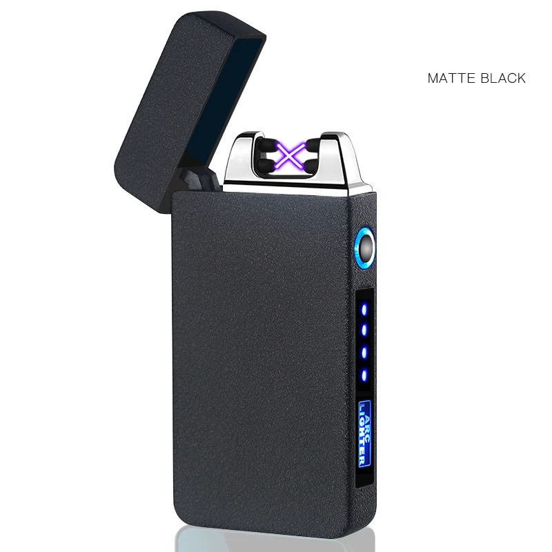 Electric Windproof Plasma Arc custom smoking accessories Cigarette Lighter  Plasma windproof lighter