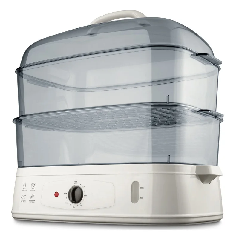 
Chinese mainland 2 layer plastic 43L electric home food steamer cooker 
