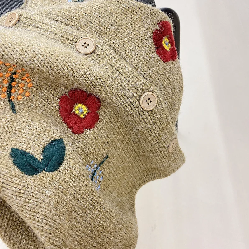 Китайский поставщик 2024 осенний и зимний Лидер продаж новые детские свитера для девочек кардиган жилет