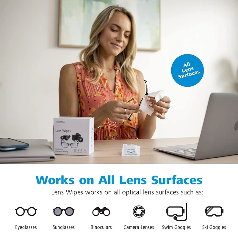 Private Label Glasses Cleaning Wet Wipes Pre Moistened Spectacle Lens Cleaner Wipes For Eyeglasses