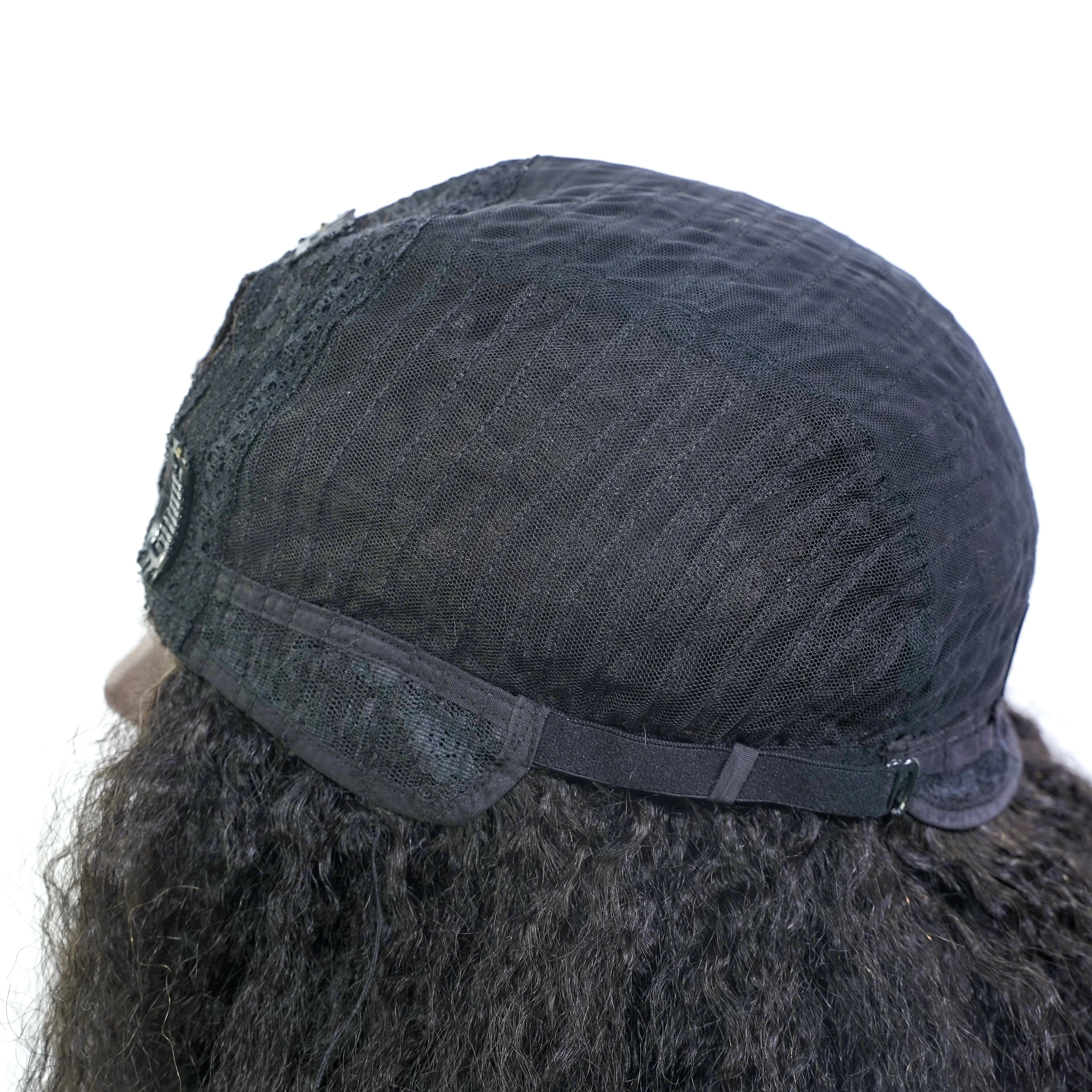 Wholesale Brazilian Hair Virgin Wig Vendors 100% Natural U Part Afro Kinky Human Hair Wig With Bangs For Black Women