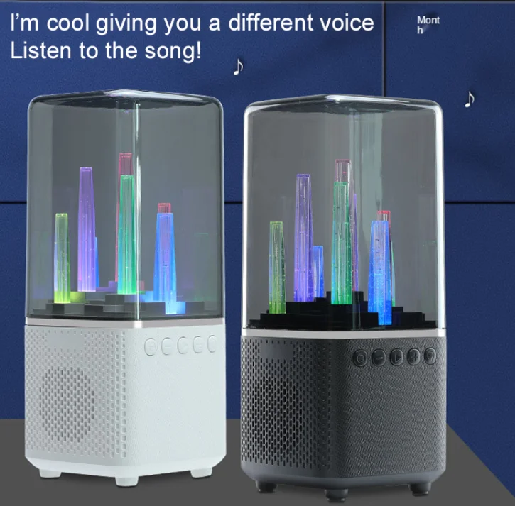 New Hot Pulse Wireless Speaker Led Lights Powerful Sound Bt 5.0 Portable Deep Bass Colorful Speakers