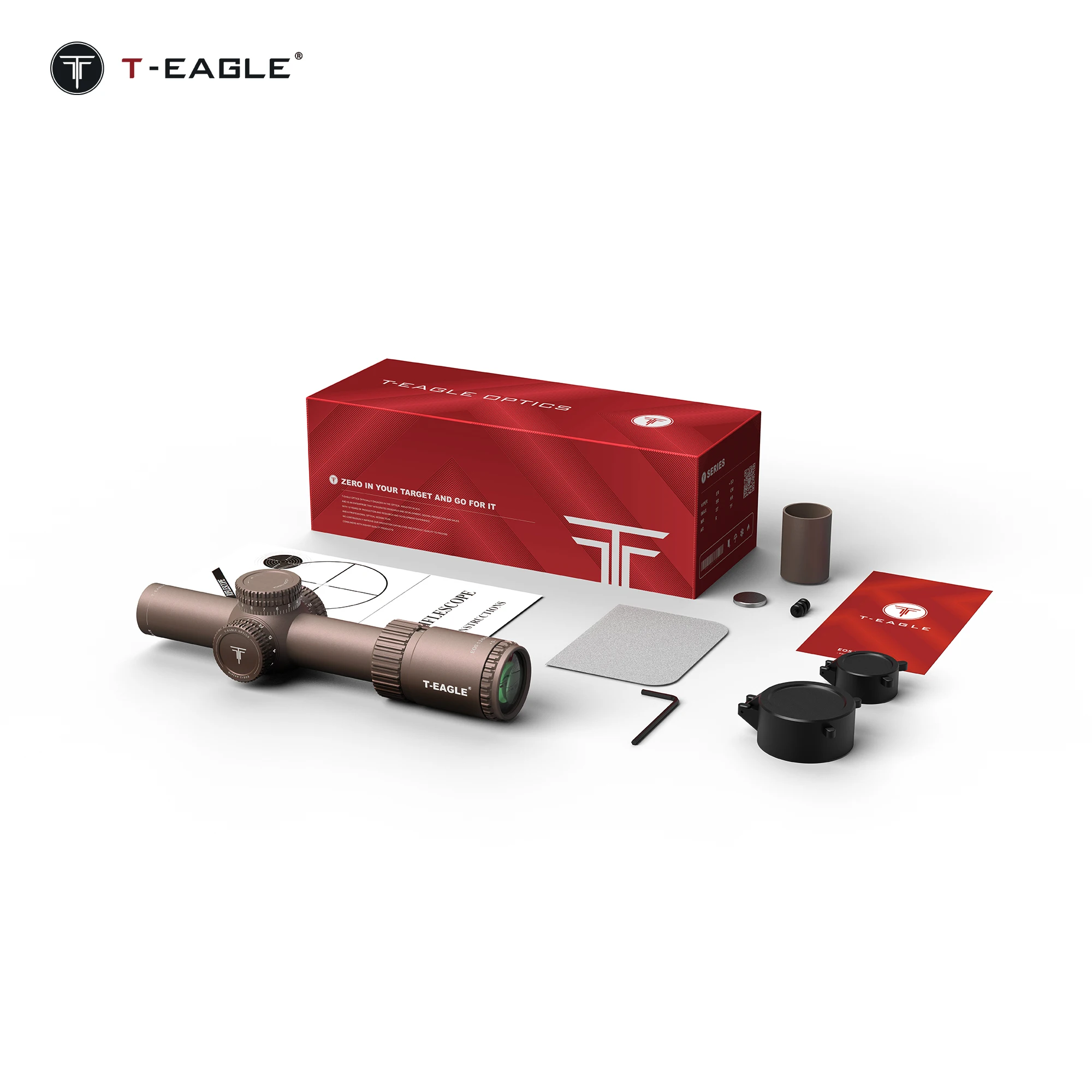 Wholesale T-Eagle EOS 1.2-6X24 Etched SFP Glass Spotting Hunting Scope Shockproof vibration Outdoor waterproof