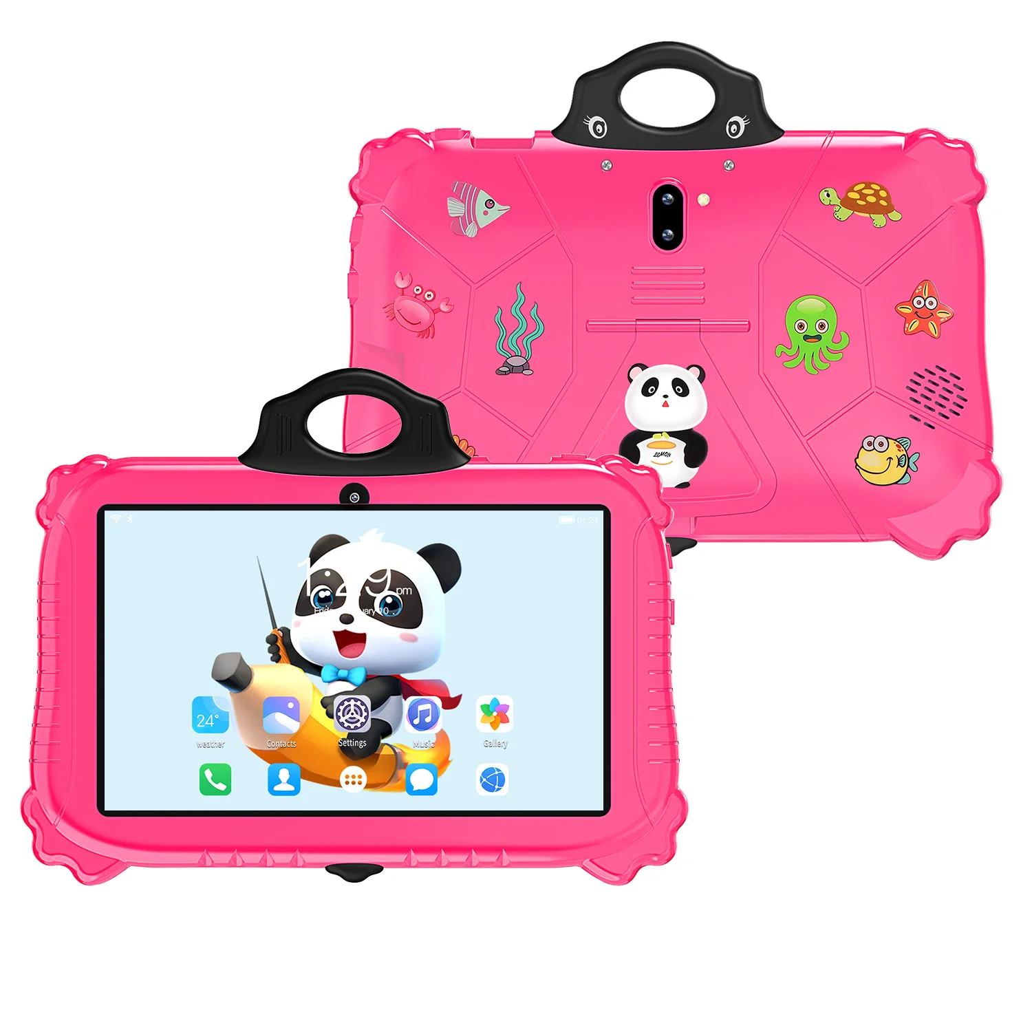 Nice Hot Cheap Price Panda Android Kids Tablet Mini 7 Inch Learning Educational Rugged Barata PC with Handle For Children